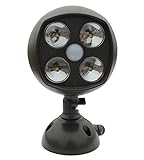 W-LITE LEDライト 人感センサー 4LED 屋外 照明 乾電池式 12W