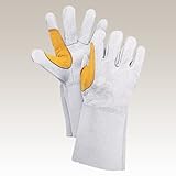 レッドギア 溶接用革手袋 5本指 (ロング) 指補強付