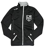 NHL Los Angeles Kings Big Boys Full Zip Warm Upジャケット、ブラック Large(14-16)