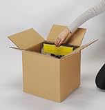 段ボール 収納ボックス / LP（12インチ）レコード 90枚用 （縦置き・ダブルカートン） 10箱セット