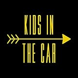 kids in car カッティング ステッカー Sサイズ イエロー 黄