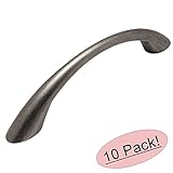 Cosmas ® 4003 WN風化ニッケルモダンキャビネットハードウェアアーチBowハンドルプル – 3 – 3 / 4 "インチ( 96 mm )穴中心 – 10パック