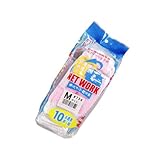 カチボシ 滑り止め手袋 値っと・ワーク 軽作業 純綿 薄手 ピンク粒 10双組 #734 M