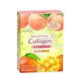 ファンケル (FANCL) ディープチャージ コラーゲン スティックゼリー 10日分 白桃＆マンゴー味 (20g×10本) [機能性表示食品] 個包装 (ビタミンC/ヒアルロン酸)