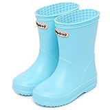 GoldenSelect レインブーツ キッズ レインシューズ ジュニアスニーカー 雨靴 長靴 子供 男の子 女の子 軽量 防水防寒 安全 通学 可愛い (16.5, 5-スカイブルー)