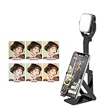 JYYXF LEDフィルライトランプ電話ホルダー付きマウントスタンド写真照明ビデオライブストリームSelfie用の2000K-5000Kソフ