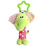 Manyao 柔らかいぬいぐるみのベビーカーハンティングリングベルラトルおもちゃ赤ちゃん早期教育人形 (NO.6)