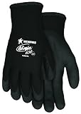 Memphis Glove N9690S Ninja Ice 15 Gauge Black Nylon Cold Weather Glove Acrylic Terry Inner HPT Palm 
