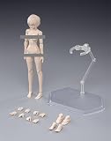 [TOYBARJAPAN] 1/12 アクションフィギュア 用 86TOYS T86-ST パール美白肌 漫画アニメ風 女性素体ボディと未塗装ヘッドと拳手セット (T86-ST01-Aスモールバスト)