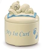 Adorable blue my 1st curl pot by Russ Berrie by Suki Gifts