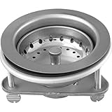 Keeney k5416 4 1 / 2 "ステンレススチール固定支柱Sink Strainer