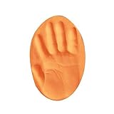 ノーブランド品 2個　赤ちゃん　出産記念　顔料　インクパッド　フットプリント　手形　足形　4色選べる - オレンジ