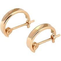 Amazon | K18角溝タイプのフープピアス 10mm×2mm K18 18K 18金