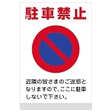 表示看板 「駐車禁止」 反射加工あり 特大サイズ 91cm×135cm