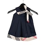 SIEGES キッズドレス 女の子 ワンピース 可愛い チェック柄 ベビー プリンセスドレス リポン付き オシャレ 通園 発表会 記念日 プレゼント 1-4歳
