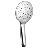 シャワーヘッド 薄型・軽量 節水 3段階モード シャワー 漏れない 合金 バス用品 家庭・ホテル対応 120MM大型噴板 (シルバー)