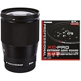 シグマ(Sigma) レンズ 16mm F1.4 DC DN Canon キヤノン EF-Mマウント 単焦点 広角 APS-C ミラーレス用 Contemporary + ハクバ レンズフィルター 67mm XC-PRO エクストリーム レンズガード