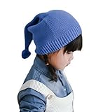 (ビグッド)Bigood キッズ用 帽子 ボンボン付き とんがり ニット帽子 男の子 女の子 赤ちゃん帽子 ニットキャップ 人気のある 秋冬 防寒 お出かけ