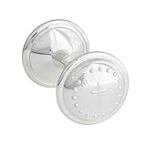 Mud Pie Baby Classic Keepsakes Silver-Plate Rattle, Cross by Mud Pie [並行輸入品]