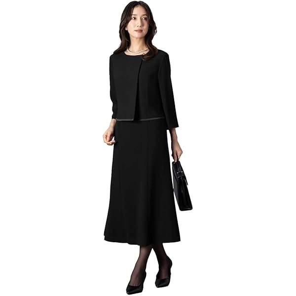Amazon.co.jp: [BLACK GALLERY] ブラックフォーマル 喪服 タック