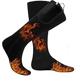 2021新型 電熱ソックス セットバッテリー付き すぐ使え 裏起毛 ビジネスソックス 電熱靴下 メンズソックス フットウォーマー 釣り 狩猟