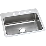Elkay DSESR127224 Dayton Elite 20 Gauge Stainless Steel Single Bowl Dual/Universal Mount Kitchen Sin