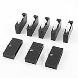 uxcell　Tタイプガラスカッターホイール　ローラーホイール　8個入り　ブラック　ホワイト　4.2x2.8x0.9cm