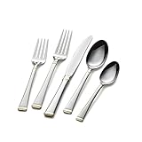 ミカサHarmony 65-pieceステンレススチールFlatware Set with Serveware、サービスfor 12 ( 65-piece ,ゴールド)