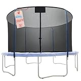 Replacement Trampoline Safety Net Fitsの使用のラウンドフレームCurved Pole With Topリングエンクロージャシステム（ネットのみ）by Upper 