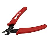 uxcell サイド カッター プライヤー レッド プラスチックグリップ ジュエリー クラフト ペンチ カッター