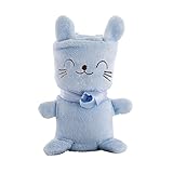 Babysingベビ毛布　プランケット　薄い掛けふとん 動物柄がかわいく (青い)