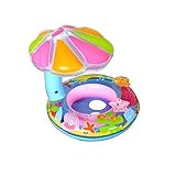 Kids Inflatable Sunshade Water Ring Baby Floating Swimming Pool Fish Float by Baby Bathing Seats