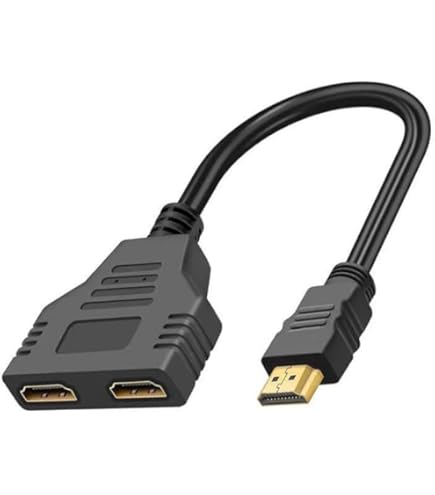 Amazon | 金メッキ HDMI分岐ケーブル 1080p フルHD対応 2入力2出力