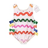 女の子ワンピース水着 子供たちの水着 かわいい赤ちゃんの水着 (Style 1, 90)
