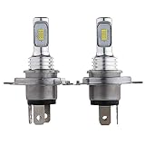 Katigan H4 9003 2 LED ヘッドライト 電球のキット ハイイロービーム 明るい35W 4 6K白色