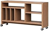 大洋　ムービングシェルフ　MVS　キャスター付きシェルフ　ウォールナットブラウン　MVS-6512RWB