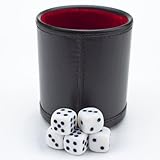 Brybelly GDIC-303 Felt Lined Professional Dice Cup with 5 Dice [並行輸入品]