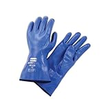 North by Honeywell NK803IN/10 North Nitric-Knit NK803IN Insulated Blue Rough Finish Nitrile Gloves 1