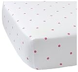 Serena & Lily Penny Dot Crib Sheet - Melon [並行輸入品]