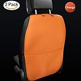 HCMAX 2パック 車キックマット キッズ車オートシートバックプロテクターカバーのため子供キックマット泥クリーナーカーアクセサリーシートカバー 100 %防水