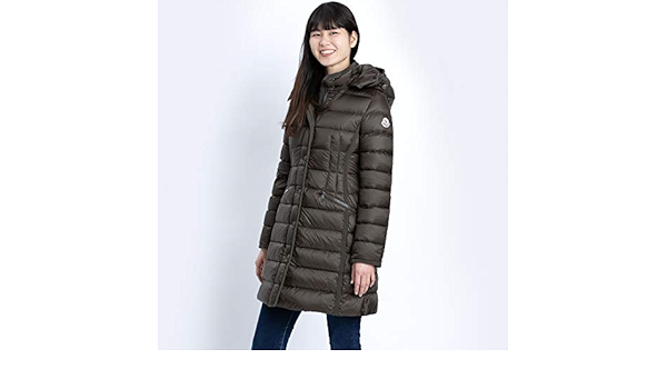 Amazon モンクレール ダウン レディース ダウンジャケット ダウンコート Moncler Hermine 0 エルミン カーキ フード付取外可 防寒着 Moncler 定番 並行輸入品 コート ジャケット 通販