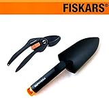 FISKARS[フィスカース]ツールセット：花はさみ（バネ式）とガーデンスコップ大 ノーブランド品