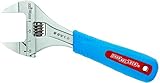 Channellock 8SWCB Slim Jaw Adjustable Wrench, WideAzz Jaw Opening of 1-1/2" and Code Blue Grip for C
