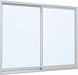 アルミサッシ YKKap 簡易サッシ 倉庫・物置・工場等 「3HB-V」 引違い窓 外付型 W 1722mm×H 912mm[1709] 窓 引き違い 外付け 単板ガラス シングルガラス 網入り-ヒシ