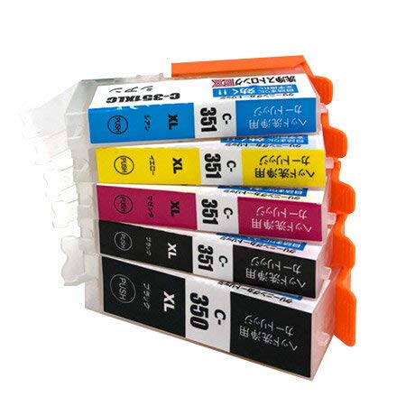 Mua 洗浄カートリッジ キャノン i 351 i 350 5色セット i 351 350 5mp 専用 プリンター 目詰まり 解消 Canon i 350 351 Icチップ付 一年保証付 Tren Amazon Nhật Chinh Hang Fado