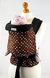 Palm and Pond Mei Tai Sling - Brown & Multi Polka Dots by Palm and Pond