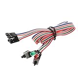 IPOTCH 再起動電源ケーブル　60cm ATX PCデスクトップケース　 電源　オンオフ　リセットスイッチケーブル　 2 x LED ライト付き