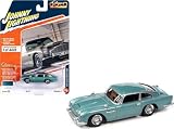 Johnny Lightning 1/64 アストン マーティン DB5 1966 ブルー Classic Gold Aston Martin ミニカー [並行輸入品]