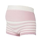 ピジョン ふんわり妊婦帯パンツ ふんわりマシュマロ素材 ボーダー ML  ピンク