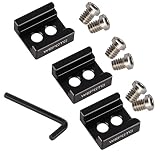 WEPOTOコールドシューマウントアダプター（3個パック）、カメラケージ用1/4"-20ネジ付きフラッシュLEDモニター-1005